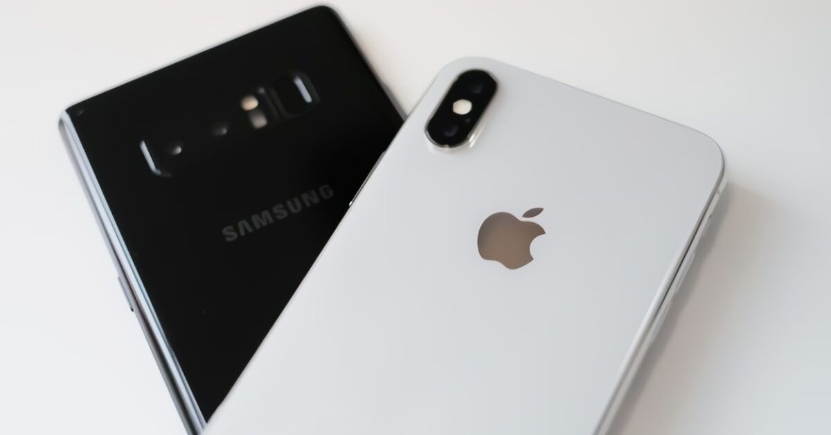 User transferring contacts from Android device to iPhone.